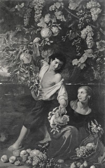 Vasari — Cerquozzi Michelangelo - sec. XVII - Raccolta delle melagrane — insieme